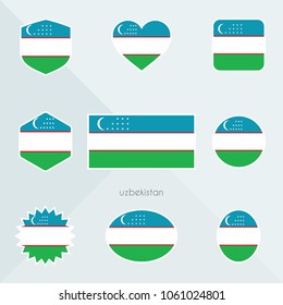 
Uzbekistan flag. National flag of Uzbekistan. Uzbekistan vector flag button. Uzbekistan independence day.