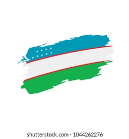 Uzbekistan flag, vector illustration