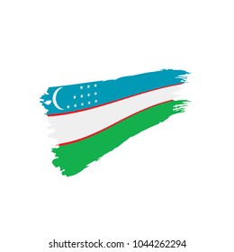 Uzbekistan flag, vector illustration