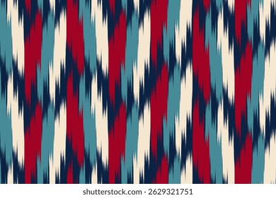 Uzbekistan ikat pattern. Uzbekistan ikat abstract ethnic design. Uzbekistan pattern design for background, wallpaper, textile, art, clothing, wrapping paper, Uzbek style, Uzbek fabric