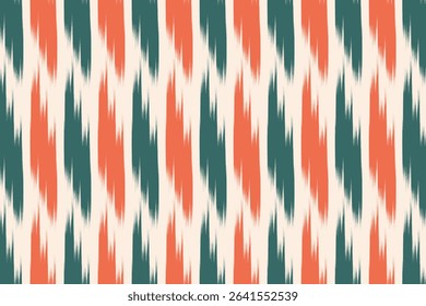 Uzbekistan ikat pattern. Uzbekistan ikat abstract ethnic design. Uzbekistan pattern design for background, wallpaper, textile, art, clothing, wrapping paper, Uzbek style, Uzbek fabric