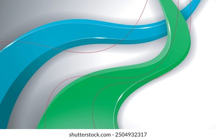 Uzbekistan independence day background design with 3d shape of green and blue design. Good template for independence day or national day design