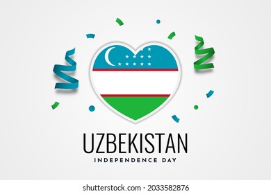 Uzbekistan Independence day celebration template design
