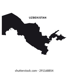 Uzbekistan map vector