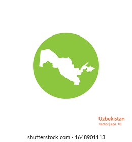Uzbekistan Maps Logo Design Vector Template