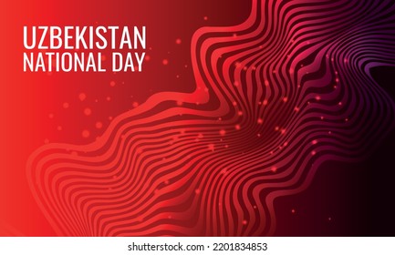 Uzbekistan National Day. Design suitable for greeting card poster and banner