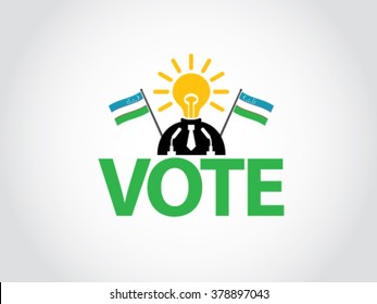 Uzbekistan Podium Vote Bright Idea Politician