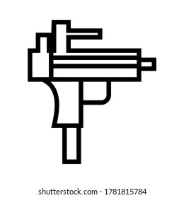 uzi icon or logo isolated sign symbol vector illustration - high quality black style vector icons
