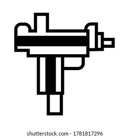 uzi icon or logo isolated sign symbol vector illustration - high quality black style vector icons
