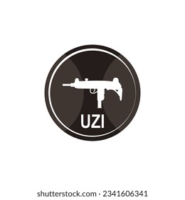 uzi icon vector template illustration logo design