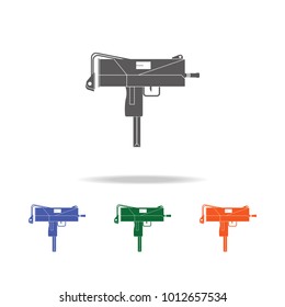 UZI weapon  icon . Elements of Military multi colored icons. Premium quality graphic design icon. Simple icon for websites, web design, mobile app, info graphics on white background