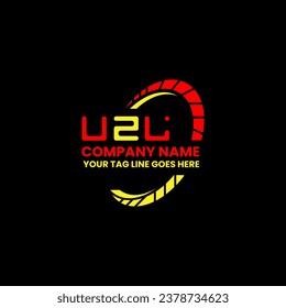 Diseño vectorial del logotipo de la letra UZL, logotipo sencillo y moderno UZL. Diseño de alfabetos lujosos UZL  