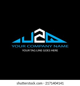 UZQ letter logo creative design with vector graphic