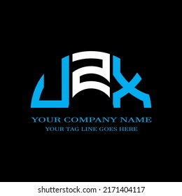 UZX letter logo creative design with vector graphic