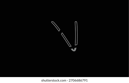 V ABSTRACT LETTER LOGO MONOGRAM