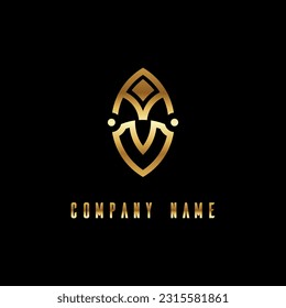A V abstract logo design