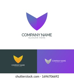 V abstract logo | V logo design template