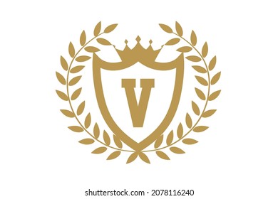 V Abstract or Vintage Logotypes. Vector Badge Logo Design Elements, Business Signs, Identity, Labels, Badges Vector, Logo Design.