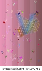 V Alphabet idea icon