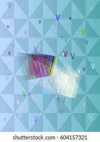V Alphabet idea template