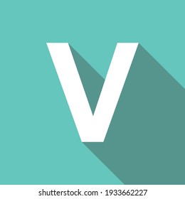 'V' alphabet letter logo icon. Modern line design for corporate identity. EPS 10.