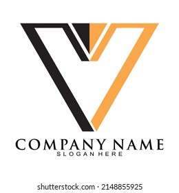 V alphabet symbol vector logo