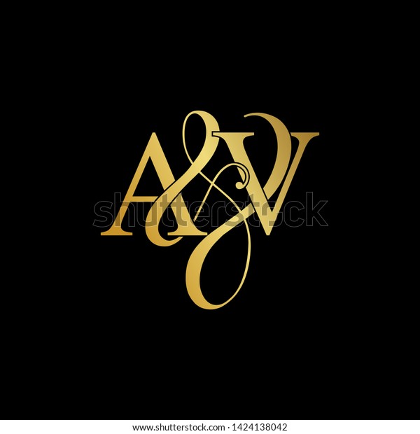 V Av Logo Initial Vector Mark Stock Vector (Royalty Free) 1424138042