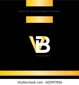 V & B Letter logo design vector element