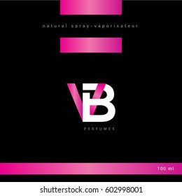 V & B Letter logo design vector element