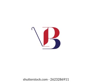 V B modern logo design