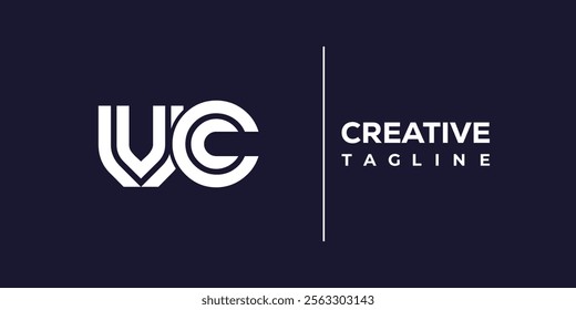 V and C logo design. VC abstract Letters Logo Monogram. This logo design is the process of creating a visual symbol that represents a brand, company, or individual.