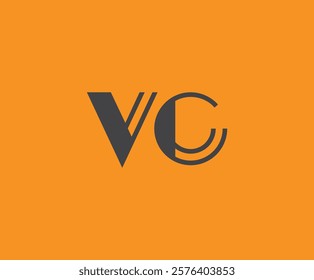 V and C logo design. VC abstract Letters Logo Monogram. This logo design is the process of creating a visual symbol that represents a brand, company, or individual.