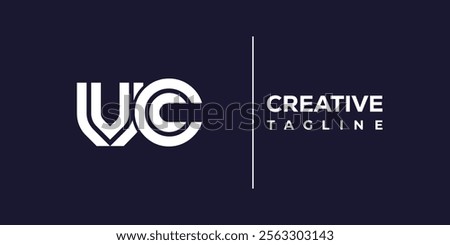 V and C logo design. VC abstract Letters Logo Monogram. This logo design is the process of creating a visual symbol that represents a brand, company, or individual.