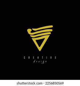 Letra V con marca Check. Diseño creativo de emblema minimalista de lujo. Icono universal elegante. Logotipo de financiación de empresas premium. Símbolo gráfico de alfabeto para empresa