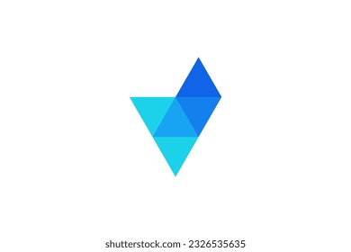 Vector de diseño de logotipo de superposición de comprobación V 