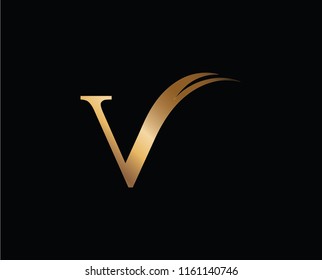 V company vector logo and symbol Design
