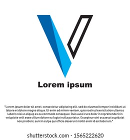 V company vector logo and symbol Design