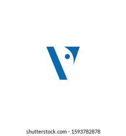 v crative logo design graphic