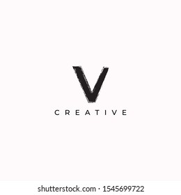 V creative letter logo design full vector eps for use any purpose 