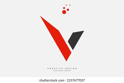 V creative and modern alphabet letter with Bubbles, Initial letter logo design template for any company. V letter logo design vector template with creative paper cut and serif font.