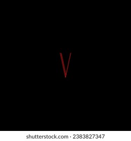 V Creative moderne Buchstaben Logo Design Vorlage