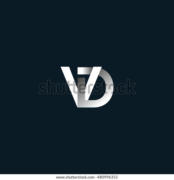 V D Letter Logo Design Stock Vector (Royalty Free) 480996355