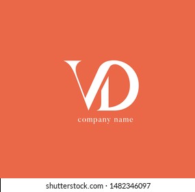 V & D letters Joint logo icon vector template.