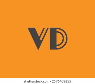 V and D logo design. VD abstract Letters Logo Monogram. This logo design is the process of creating a visual symbol that represents a brand, company, or individual.