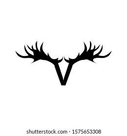 V deer hunter logo design