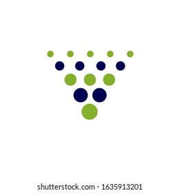 v dot logo design vector template