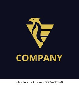 V E Letter Eagle Allegiance Real estate Security Property Transport Logo