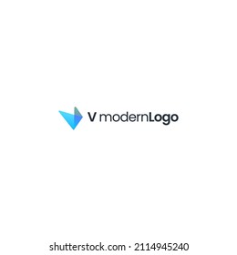 V FLYING PAPER LOGO DESIGN