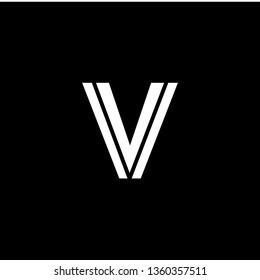 V Font logo. Modern design vector font for title, header, lettering. Corporate Vector abc technology typeface.  