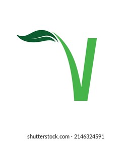 V Fresh Logo, Simple and Modern, EPS 10 vector